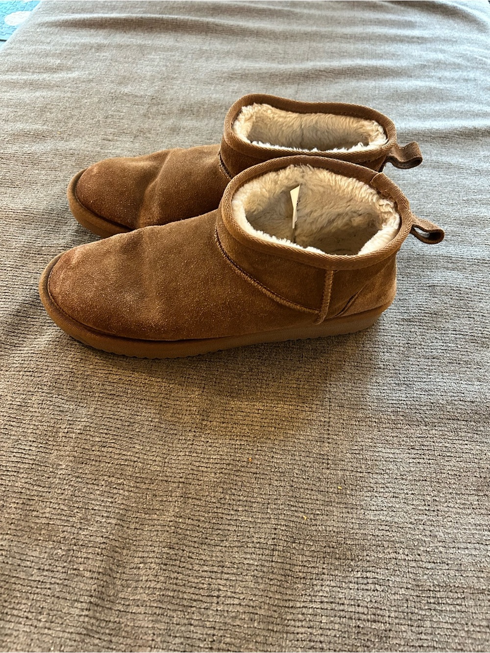Slip-On chestnut booties - size 10 women’s
